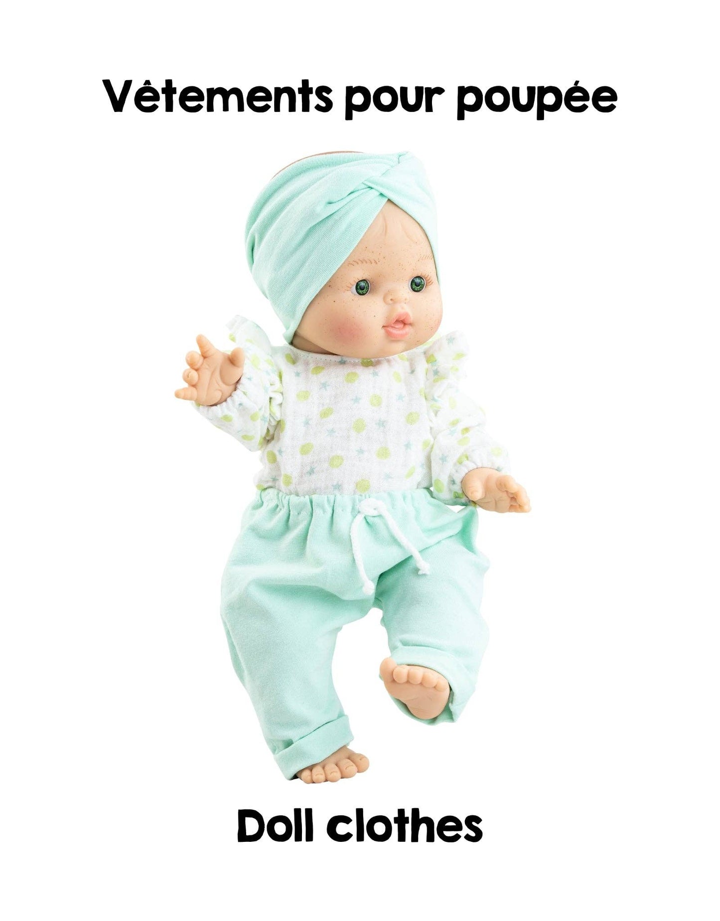 Gordis doll clothes - Turquoise pants set - Paola Reina