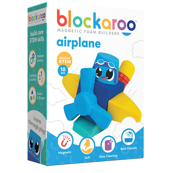 Blockaroo Magnetic Foam Blocks - Small - Plane