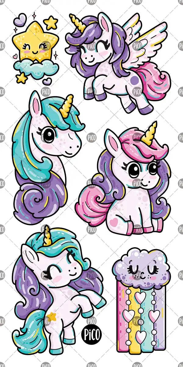 Rainbow Unicorn tattoo