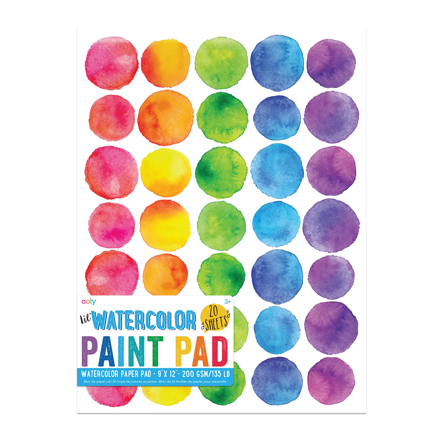 Lil' Watercolor Paint Pad - 20 Sheets
