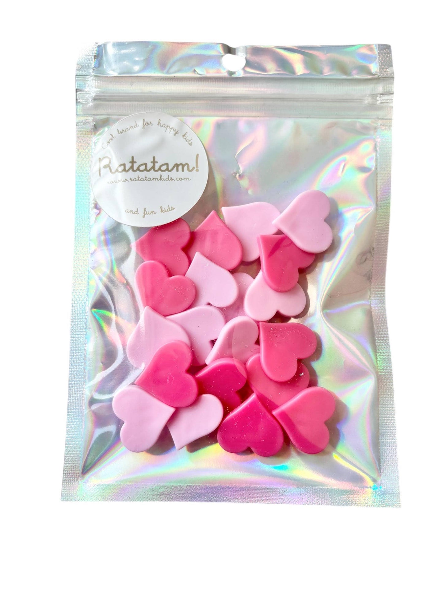 Clip-on bike accessories small pink hearts