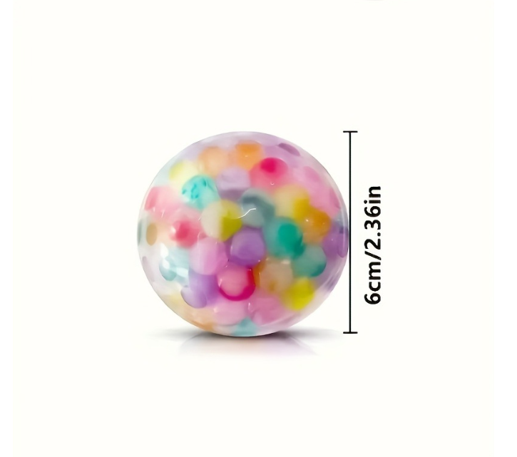 Colorful Beaded Grape Squeeze Ball
