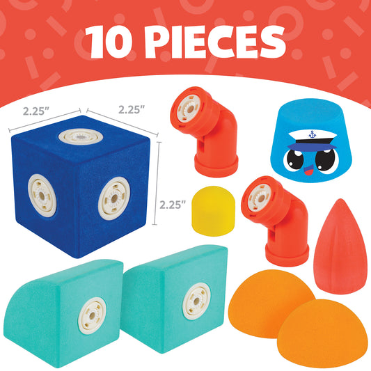 Blockaroo Magnetic Foam Blocks - Small - Tug Boat