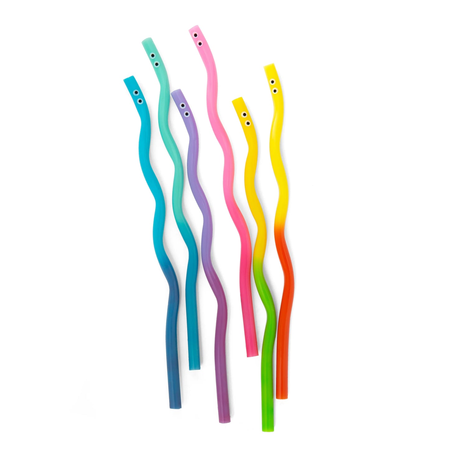 Kidoki WigglyWorm ColorChang Straws
