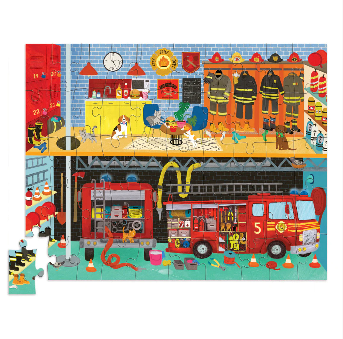 Flat House Puzzle 50 pc - Fire House