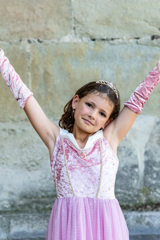 Great Pretenders - Velvety Soft Sleeping Sweetheart Princess Gown with Arm Warmers