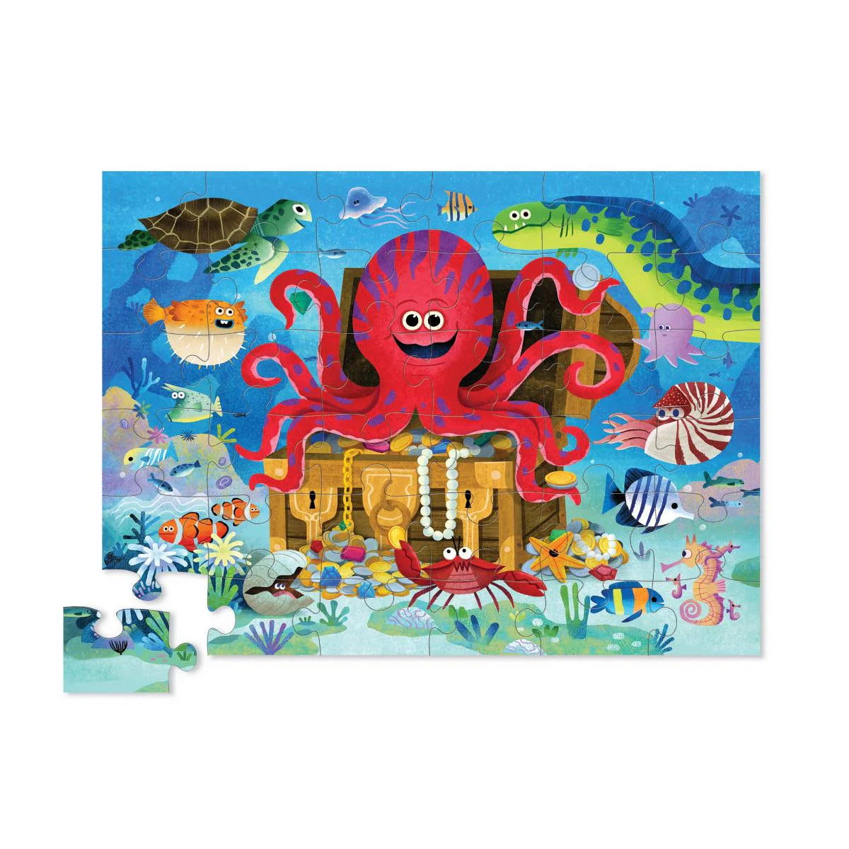 36-Piece Floor Puzzle - Octopus Treasure