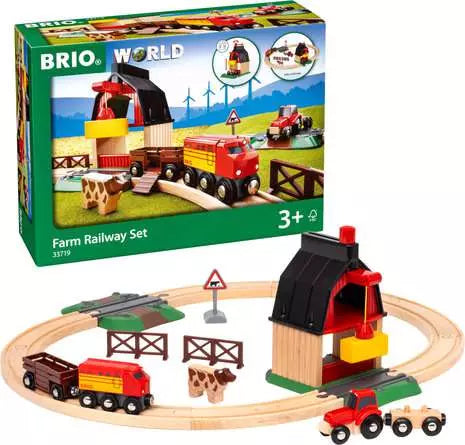 BRIO World Train Set Farm Railway Set