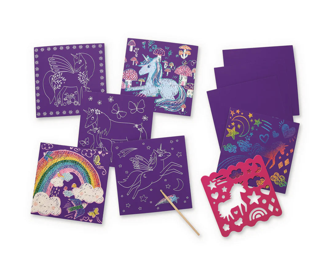 Sparkle Unicorn Scratch Art