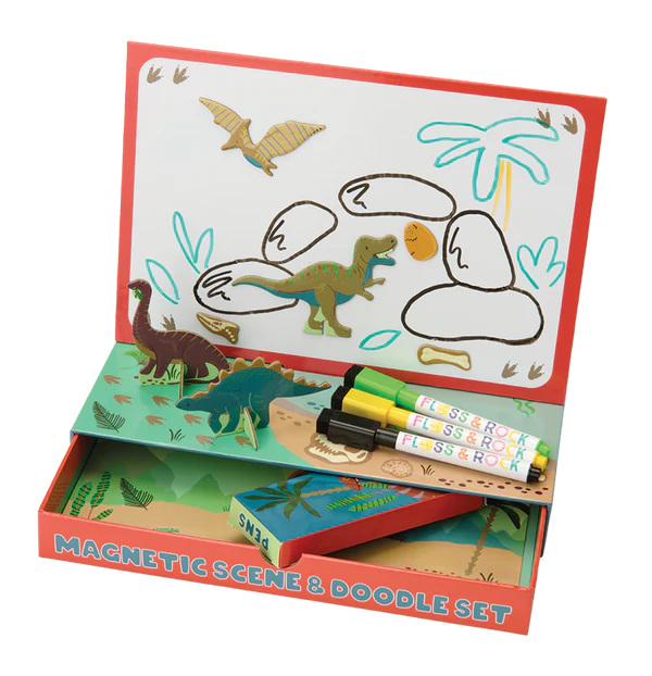 Magnetic Scene and Doodle Set - Dino