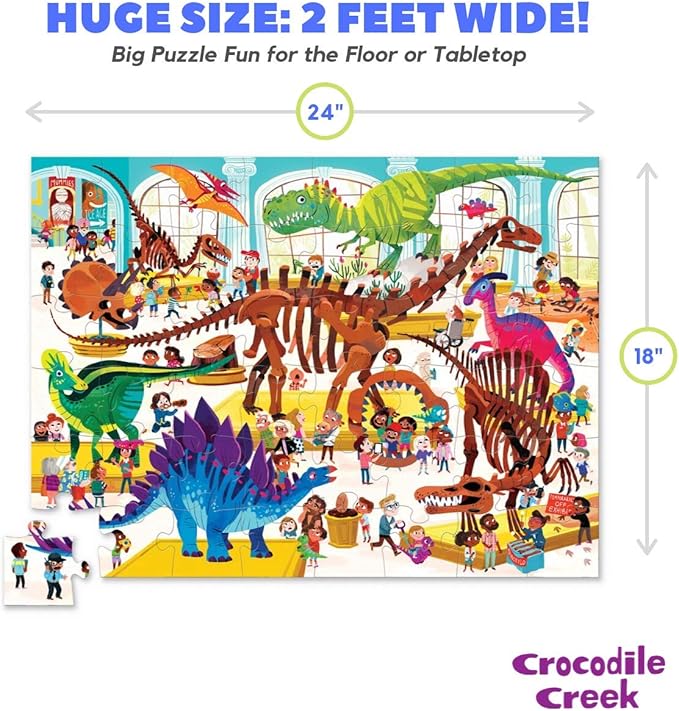 48-Piece Puzzle - Day at the Dinosaur Museum