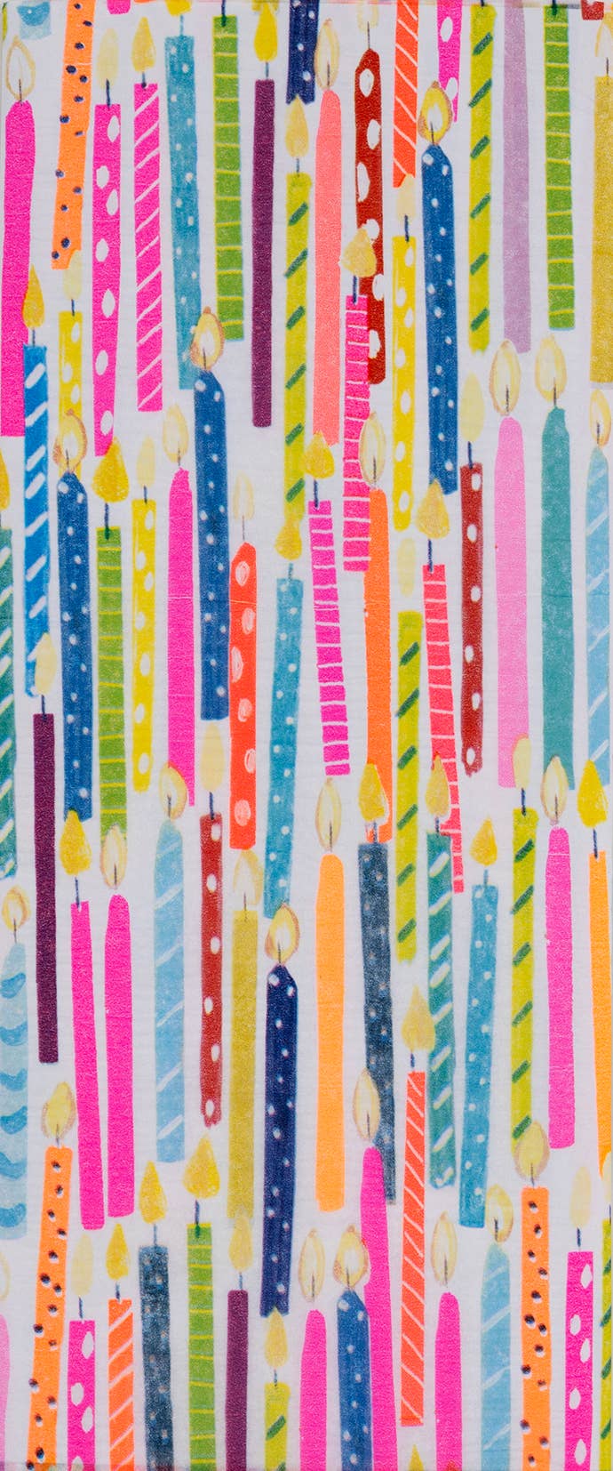 Tissue Patterned Candle Bright