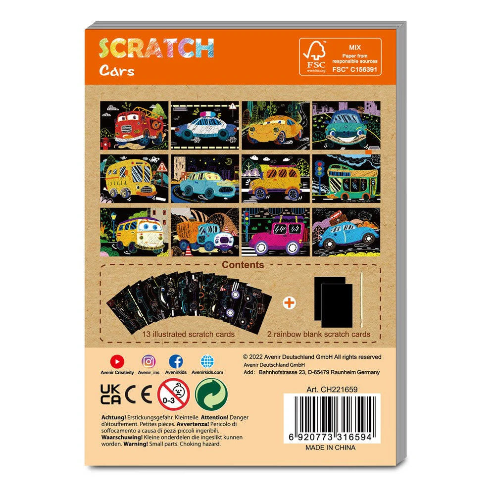 Mini Scratch Book Cars