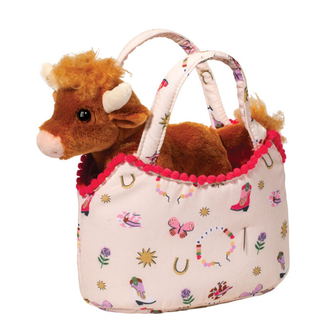 Douglas Toys - Bestie Westie Sassy Pet Sak w/ Highland Cow