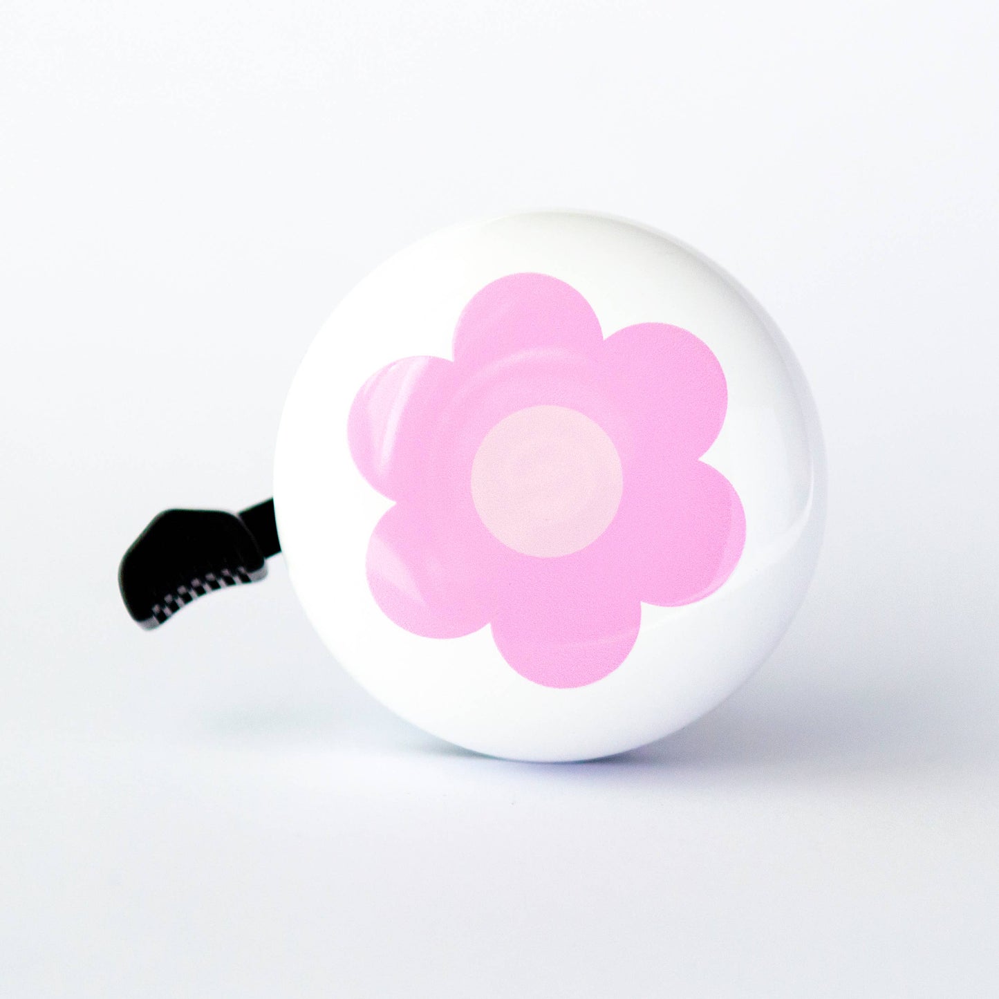 Dusty Pink Retro Flower Bike Bell on White