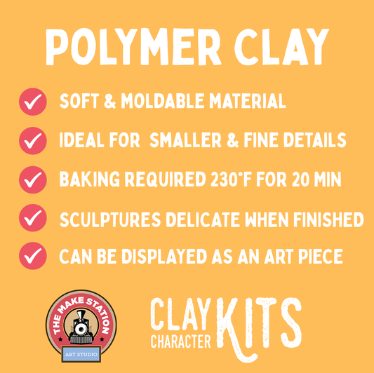 Stacked Penguins DIY Polymer Clay Kit | Christmas Craft Kit