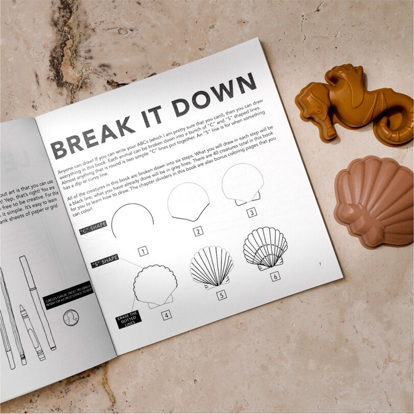 Under the Sea: How to Draw Books for Kids with Dolphins, Mermaids, and Ocean Animals