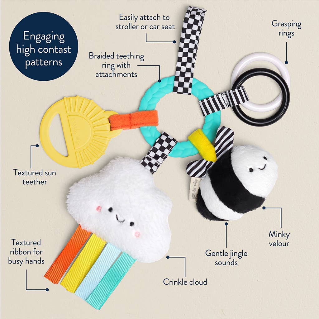 *New Option* Bitzy Busy Ring™ Teething Activity Toy