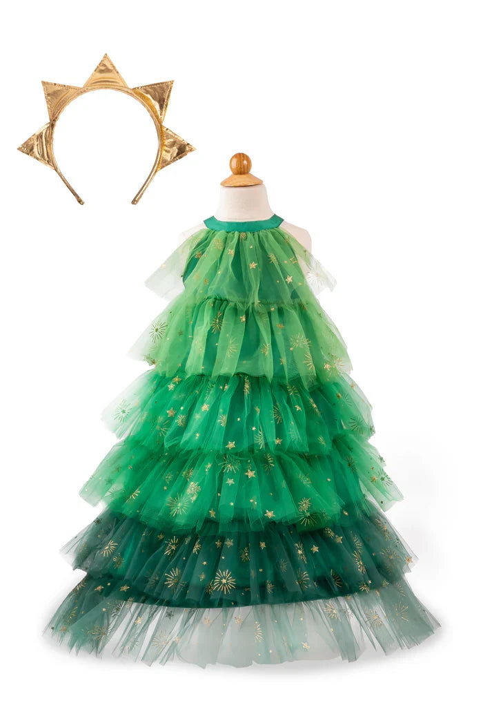 Great Pretenders Christmas Tree Dress with Headpiece