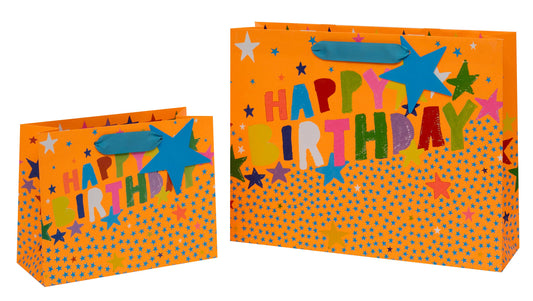 Bag Medium Landscape Happy Birthday Stars