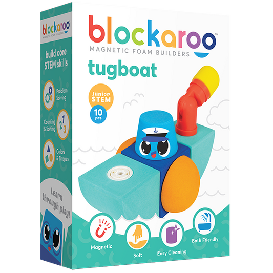 Blockaroo Magnetic Foam Blocks - Small - Tug Boat