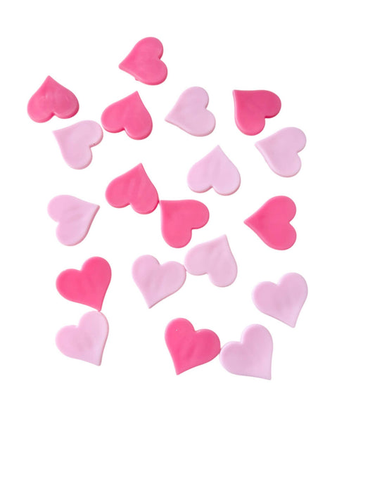 Clip-on bike accessories small pink hearts