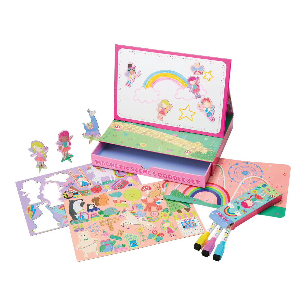 Magnetic Scene & Doodle Set - Rainbow Fairy