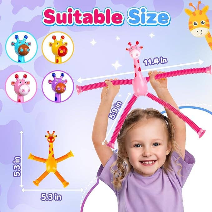Giraffe Toy Pop Tube Fidget Toy Sensory Toy