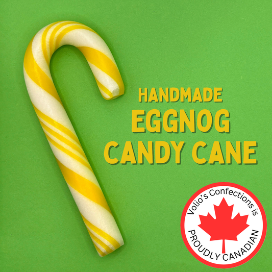 Eggnog Large Handmade Candy Canes