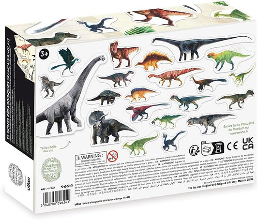 National Museum of Natural History Dinosaur Magnet Set