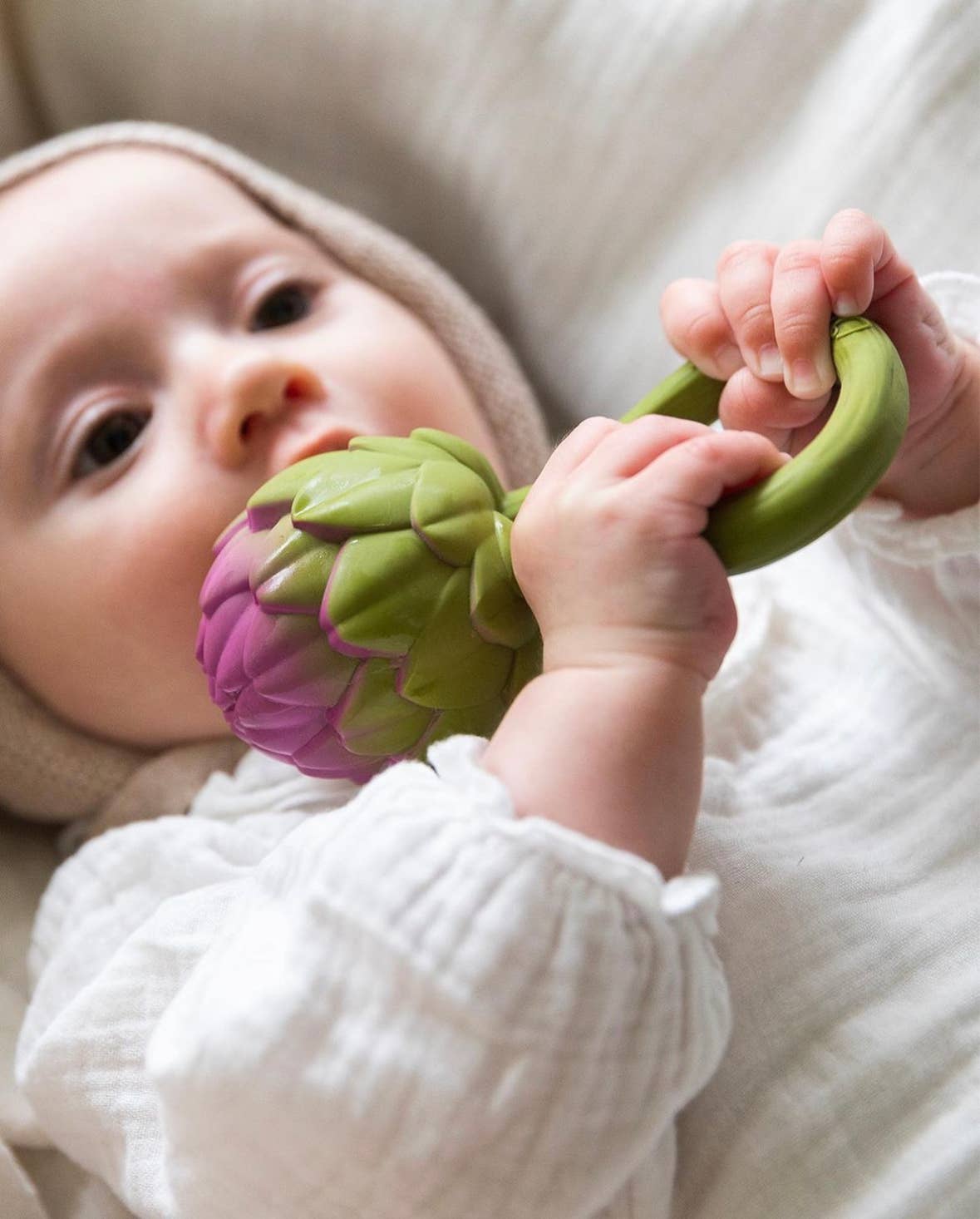 Oli & Carol Artichoke Rattle Toy