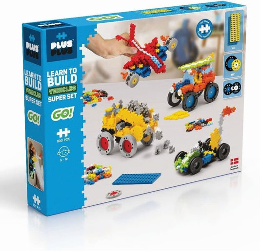 Plus Plus - Learn to Build Vehicles - 800 Pieces