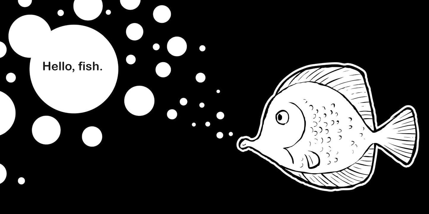 Hello, Ocean Friends: A Black-and-White Board Book for Babies