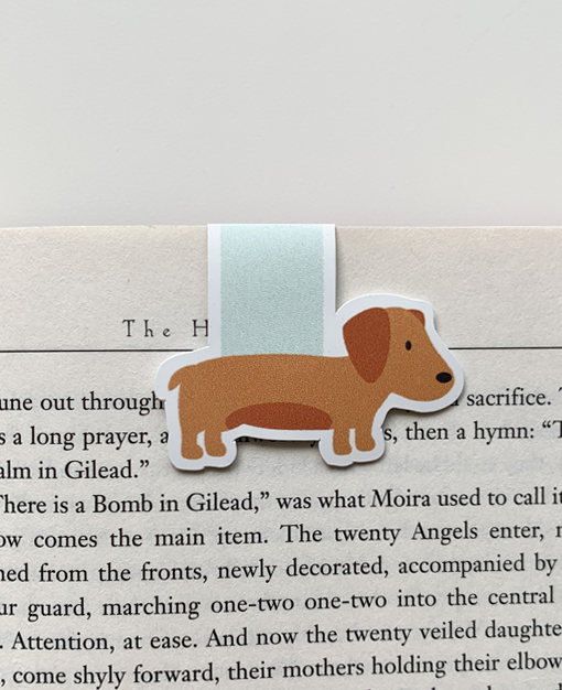 Sausage Dog Magnetic Bookmark