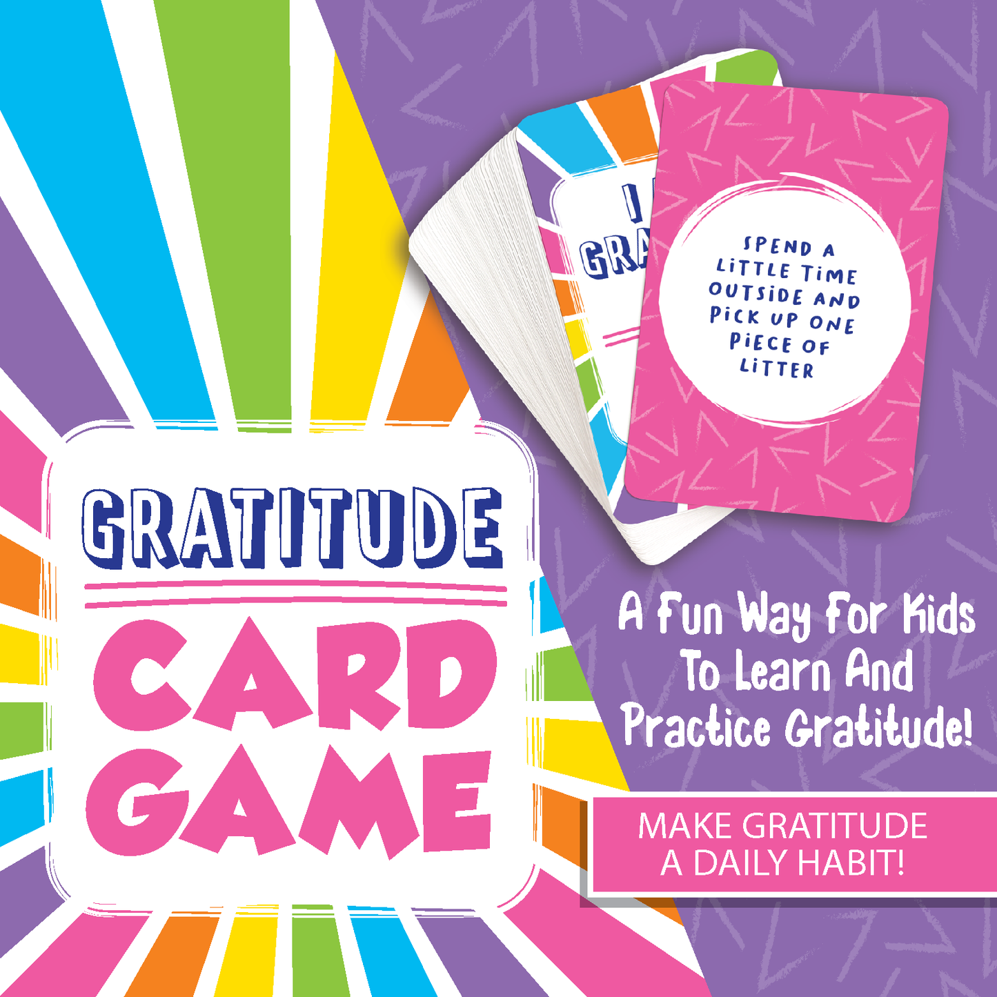 Gratitude Playing Cards Game - 12/Display