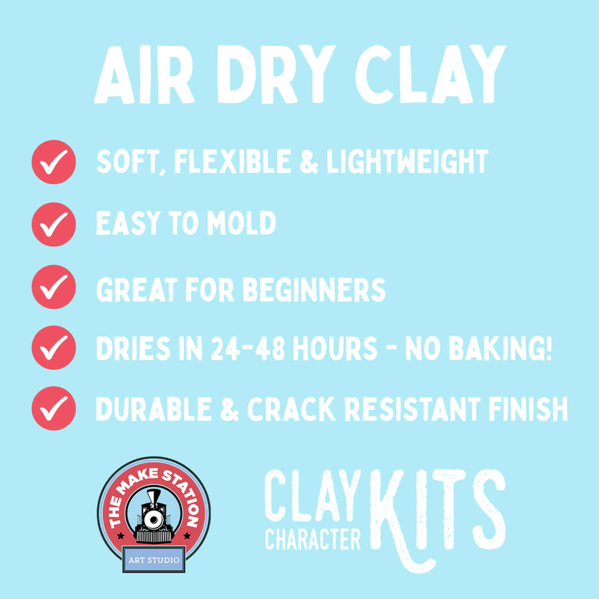 Cinder the Cat Air Dry Clay Kit | Halloween DIY Craft
