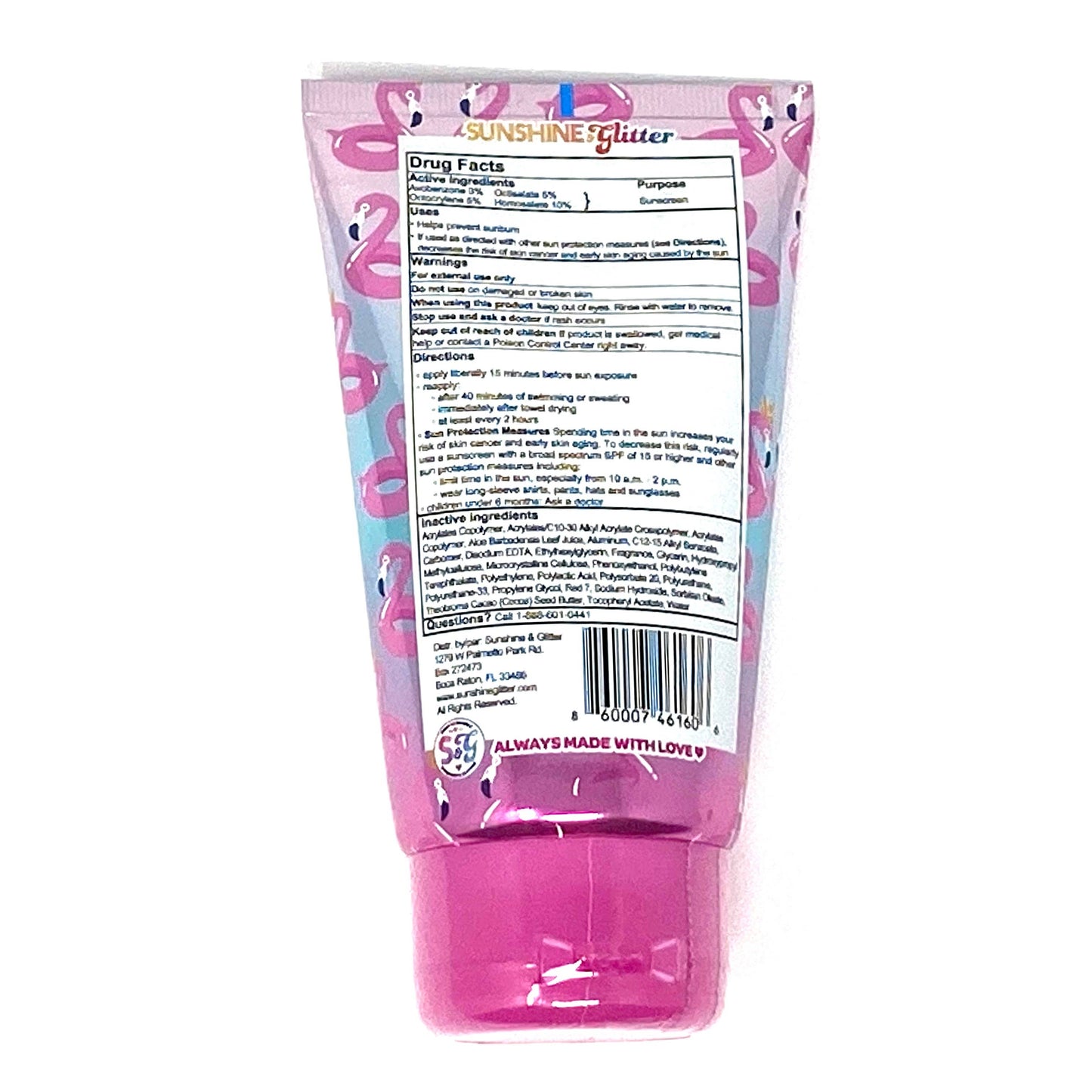 Sea Star Sparkle Pink Glamingo SPF 50 Glitter Sunscreen
