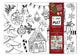 Table top coloring mat, gingerbread
