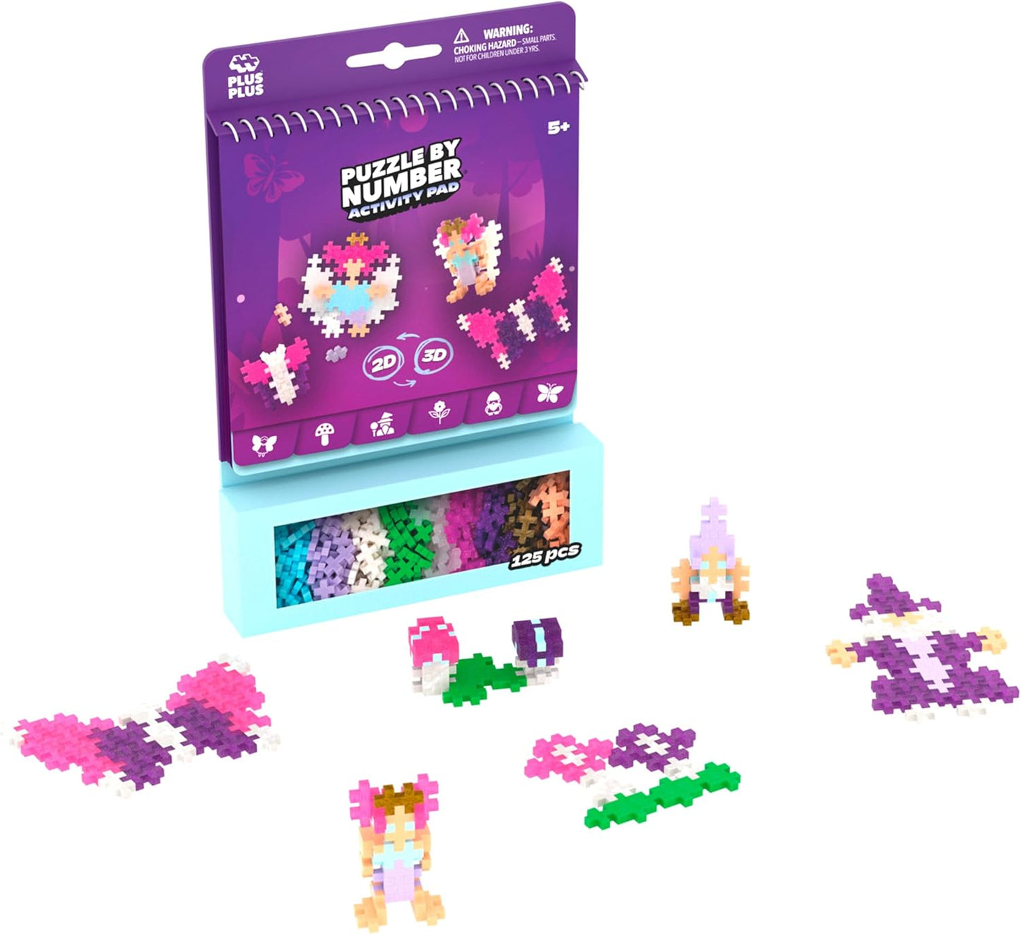 Plus Plus - Puzzle by Number Activity Pad Enchanted Forest