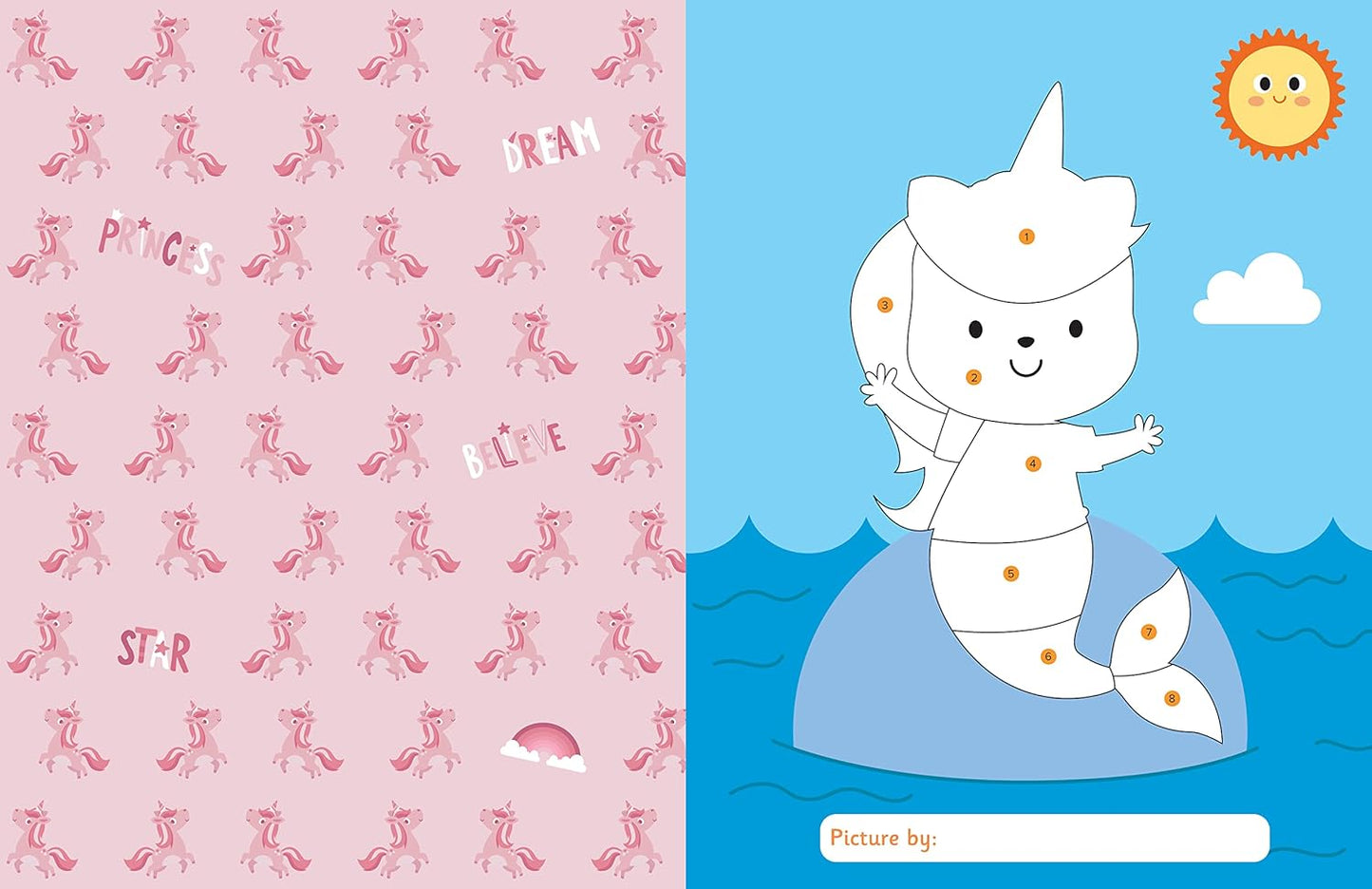 My First Sticker By Numbers: Magical Creatures