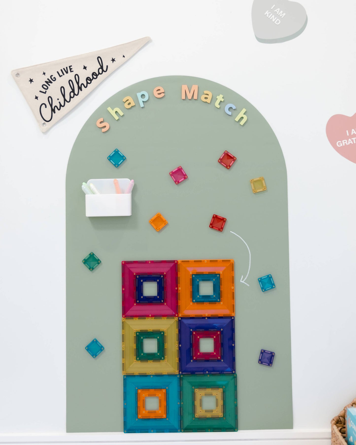 Magic Playwall - Arch Magnetic Wall Decal for Kids