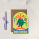 Skateboarding Monster Kids Birthday Card
