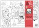 Table top coloring mat, compact size, firetruck