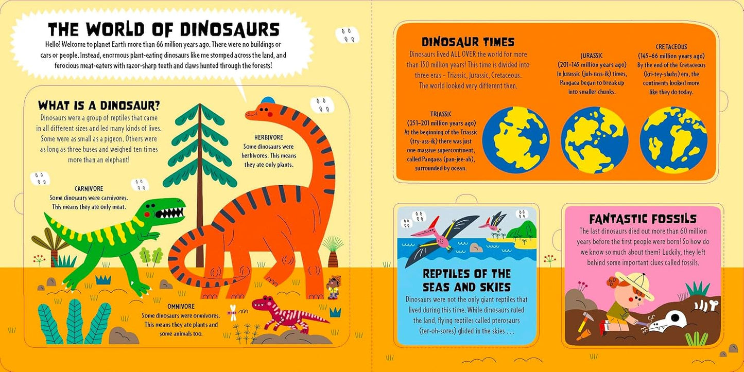 Lonely Planet My First Lift-the-Flap Dinosaur Atlas Contains Over 50 Flaps to Lift