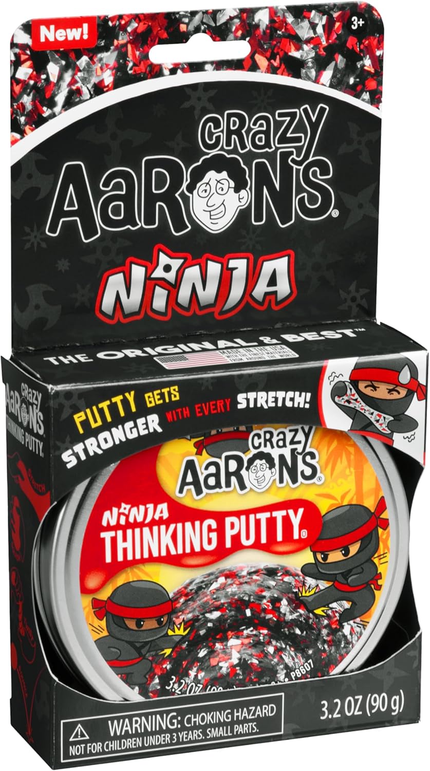 Crazy Aaron's Thinking Putty - Ninja 4 Inch Tin