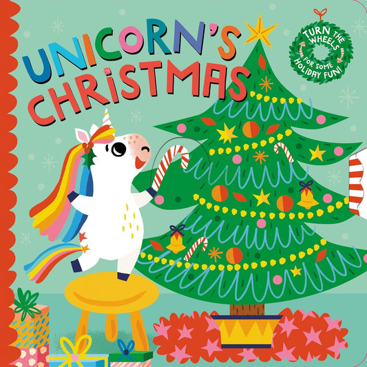 Unicorn's Christmas Turn the Wheels for Some Holiday Fun!