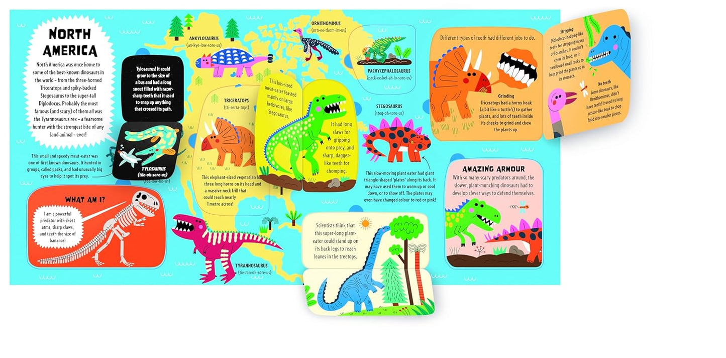 Lonely Planet My First Lift-the-Flap Dinosaur Atlas Contains Over 50 Flaps to Lift