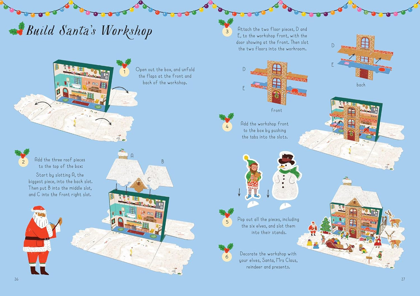 Santa's Workshop: Magical 3-D workshop to press out and make! Includes: 32-page book, 6 models, over 20 press-out pieces