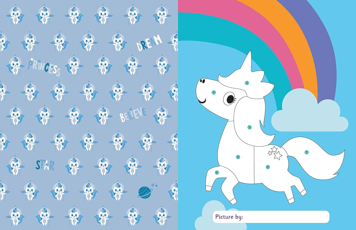My First Sticker By Numbers: Magical Creatures