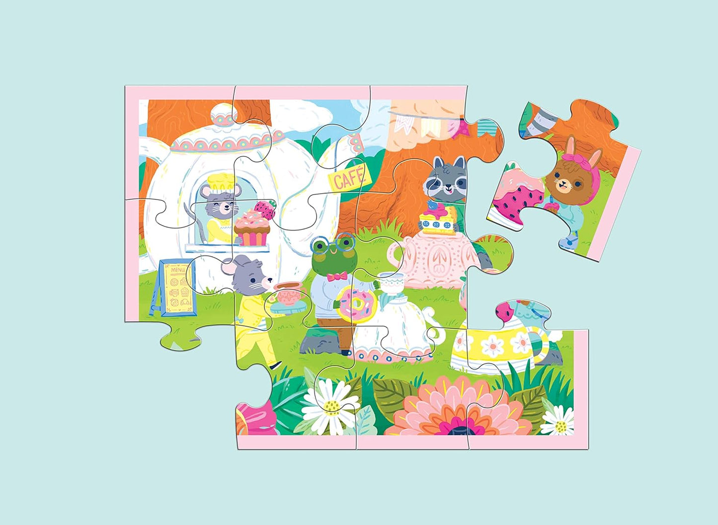 Tea Party 12-Piece Pouch Puzzle